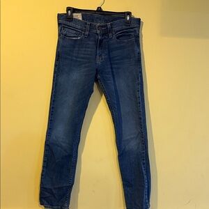 Hollister Blue Slim Straight Jeans